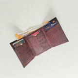 Mini trifold wallet - brown