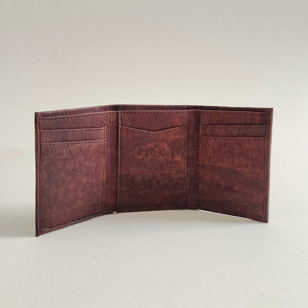 Mini trifold wallet - brown