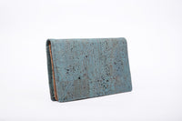 Teal Cork sling wallet