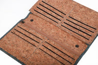 Teal Cork sling wallet