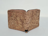 Zip around mini wallet - Natural cork