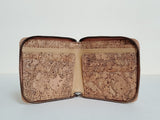 Zip around mini wallet - Natural cork