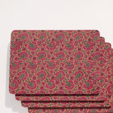 Cork Placemats - Floral Pink