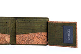 Cork tri fold men's wallet - Oliver 2.0