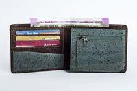 Cork tri fold men's wallet - Oliver 2.0
