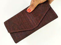 Envelop Clutch Cork wallet - Brown