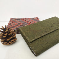 Cork clutch purse