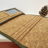 Cork clutch purse