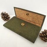 Cork clutch purse