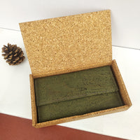 Cork clutch purse