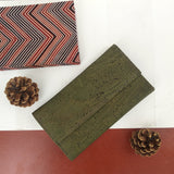 Cork clutch purse