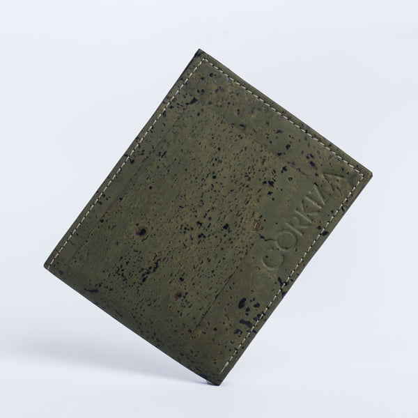 Mens Bifold Green Cork wallet