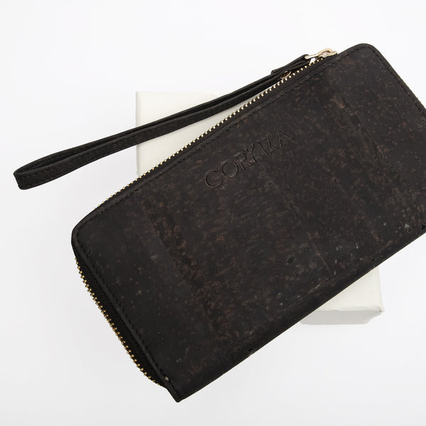 Charcoal Black Cork Women's Classic Wallet