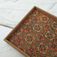 Cork Tray (Block-printed)